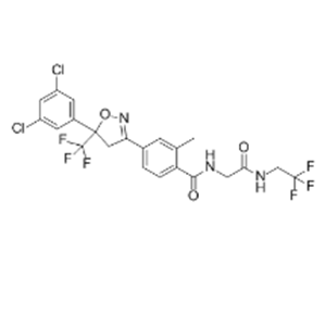 4-(5-(3,5-dichlorophenyl)-5-(trifluoromethyl)-4,5-dihydroisoxazol-3-yl)-2-methyl-N-(2-oxo-2-((2,2,2-trifluoroethyl)amino)ethyl)benzamide