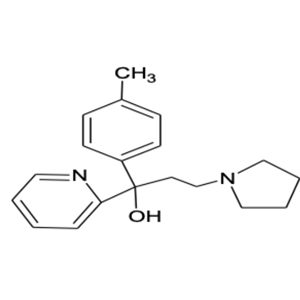 alpha-[2-(1-pyrrolidinyl)ethyl]-alpha-(p-tolyl)pyridine-2-methanol