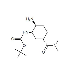 Tert-Butyl ((1R,2S,5S)-2-amino-5-(dimethyl carbamoyl) cyclohexyl) carbamate
