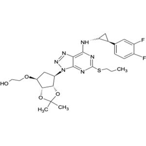 [1,2,3]triazolo[4,5-d]pyrimidin-3-yl)-2,2-dimethyltetrahydro-3aH-cyclopenta[d][1,3]dioxol-4-yl)oxy)ethanol (Isopropylidene Ticagrelor)