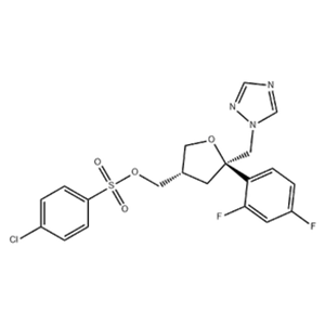 4-Chloro-benzenesulfonic acid 5-(2,4-difluoro-phenyl)-5-[1,2,4]triazol-1-ylMethyl-tetrahydro-furan-3-ylMethyl ester