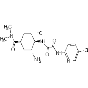 N1-{(1S,2R,4S)-2-amino-4-[(dimethylamino)carbonyl]-cyclohexyl}-N2-(5-chloropyridin-2-yl)ethanediamide hydrochloride
