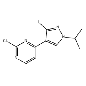 2-Chloro-4-[3-iodo-1-(1-methylethyl)-1H-pyrazol-4-yl]pyrimidine