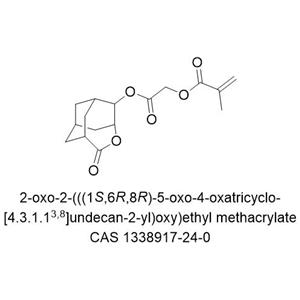 2-oxo-2-(((1S,6R,8R)-5-oxo-4-oxatricyclo[4.3.1.13,8]undecan-2-yl)oxy)ethyl methacrylate