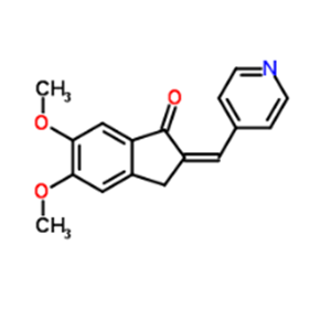 5,6-dimethoxy-2(pyridine-4-yl)methylene-indan-1-one