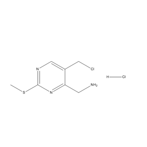 (5-chloromethyl-2-methylsulfanyl-pyrimidin-4-yl)-methyl-amine hydrochloride