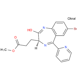 (3S)-(7-BroMo-2-oxo-5-pyridin-2-yl-2,3-dihydro-1H-benzo[e][1,4]diazepin-3-yl)-propionic acid Methyl ester