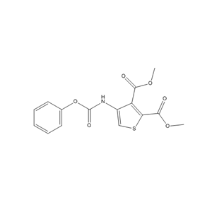 2,3-Thiophenedicarboxylic acid, 4-[(phenoxycarbonyl)amino]-, 2,3-dimethyl ester