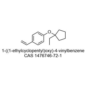 1-((1-ethylcyclopentyl)oxy)-4-vinylbenzene