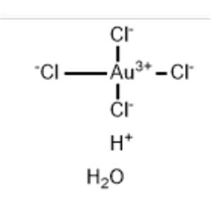 Hydrogen tetrachloroaurate(III) trihydrate