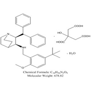 (2S,3S)-2-Benzhydryl-N-(5-tert-butyl-2-methoxybenzyl)quinuclidin-3-amine citrate monohydrate