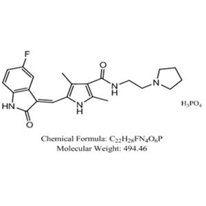 5-[(Z)-(5-Fluoro-2-oxo-1,2-dihydro-3H-indol-3-ylidene)methyl]-2,4-dimethyl-N-(2-pyrrolidin-1-ylethyl)-1H-pyrrole-3-carboxamide