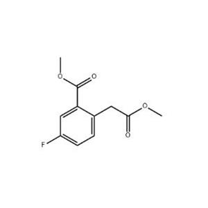 Benzeneacetic acid, 4-fluoro-2-(methoxycarbonyl)-, methyl ester