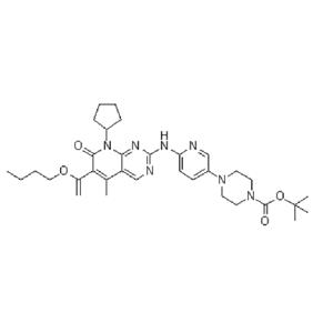 tert-butyl 4-(6-(8-cyclopentyl-5-methyl-7-oxo-6(1-propoxyvinyl) -7,8-dihydropyrido[2,3-d]pyrimidin)-2-ylamino)pyridine-3-yl) piperazine-1-carboxylate