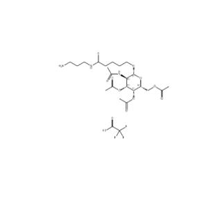 Pentanamide, N-(3-aminopropyl)-5-[[3,4,6-tri-O-acetyl-2-(acetylamino)-2-deoxy-β-D-galactopyranosyl]oxy]-, 2,2,2-trifluoroacetate (1:1)