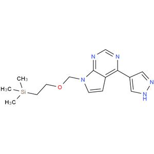 4-(1H-Pyrazol-4-yl)-7-((2- (trimethylsilyl)ethoxy)methyl-7Hpyrrolo[2,3-d]pyrimidine