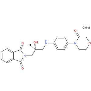2-[(2R)-2-HYDROXY-3-[[4-(3-OXO-4-MORPHOLINYL)PHENYL]AMINO]PROPYL]-1H-ISOINDOLE- 1,3(2H)-DIONE