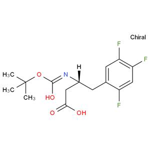 (3R)-N-(tert-butoxycarbonyl)-3-amino-4-(2,4,5-trifluorophenyl)butanoic acid