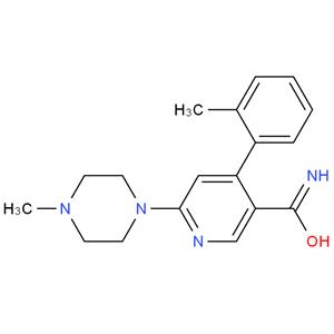 6-(4-Methylpiperazin-1-yl)-4-(2- methylphenyl)nicotinamide