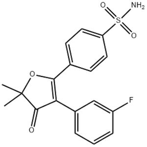 4-(3-(3-fluorophenyl)-5,5-dimethyl-4-oxo-4,5-dihydrofuran-2-yl)benzenesulfonamide
