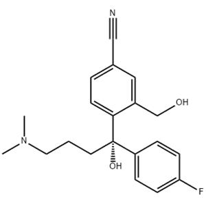 (-)-4-[4-(Dimethylamino)-1-(4-fluorophenyl)-1-hydroxybutyl]-3-(hydroxymethyl)benzonitrile