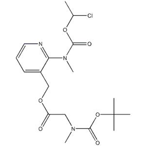 Glycine, N-[(1,1-diMethylethoxy)carbonyl]-N-Methyl-, [2-[[(1-chloroethoxy)carbonyl]MethylaMino]-3-pyridinyl]Methyl ester