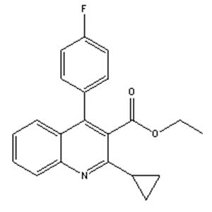 Ethyl-2-cyclopropyl-4-(4-fluorophenyl)-quinolyl-3-carboxylate