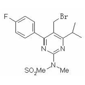 N-[5-bromomethyl-4-(4-fluorophenyl)-6-(1-methylethyl)-2-pyrimidinyl]-N-methyl-methanesulfonamide