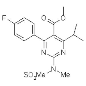 Methyl4-(4-fluorophenyl)-6-isopropyl-2-[(n-methyl-n-methylsulfonyl)amino]pyriminl-5-yl-carboxylate