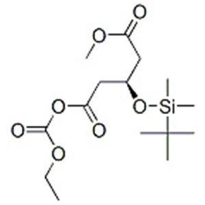 1-Ethoxycarbonyl-5-methyl-(3R)-3-tert-butyl-dimethylsilyloxypentanedioate