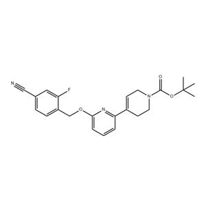 [2,4'-Bipyridine]-1'(2'H)-carboxylic acid, 6-[(4-cyano-2-fluorophenyl)methoxy]-3',6'-dihydro-, 1,1-dimethylethyl ester
