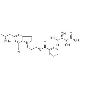 5-[(2R)-2-Aminopropyl]-1-[3-(benzoyloxy)propyl]-2,3-dihydro-1H-indole-7-carbonitrile (2R,3R)-2,3-dihydroxybutanedioate