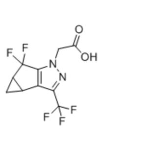 2-(5,5-difluoro-3-(trifluoromethyl)-3b,4,4a,5-tetrahydro-1H-cyclopropa[3,4]cyclopenta[1,2-c]pyrazol-1-yl)acetic acid