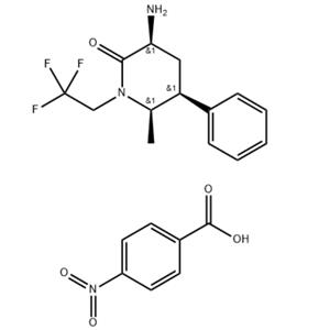 (3S,5S,6R)-6-methyl-2-oxo-5-phenyl-1-(2,2,2-trifluoroethyl)piperidine-3-aminium 4-nitrobenzoate