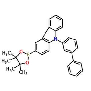 9-(3-Biphenylyl)-3-(4,4,5,5-tetramethyl-1,3,2-dioxaborolan-2-yl)-9H-carbazole