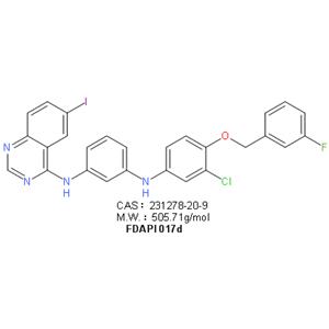 N-{3-chloro-4-[(3-fluorobenzyl)-oxy]phenyl}-6-iodoquinazolin-4-amine