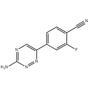 4-(3-Amino-1,2,4-triazin-6-yl)-2-fluorobenzonitrile