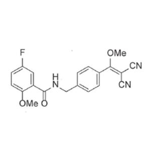 N-[[4-(2,2-dicyano-1-methoxy-vinyl)phenyl]methyl]-5-fluoro-2-methoxy-benzamide
