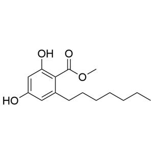 Benzoic acid, 2-heptyl-4,6-dihydroxy-, methyl ester