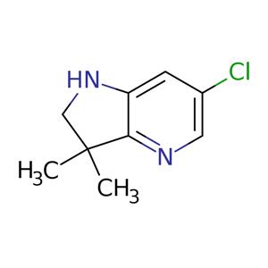 6-chloro-3,3-dimethyl-1H,2H,3H-pyrrolo[3,2-b]pyridine