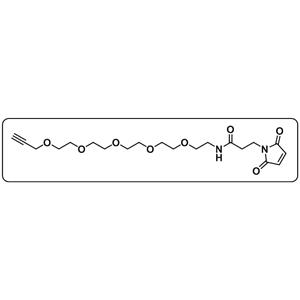 Propargyl-PEG5-amido-Maleimide