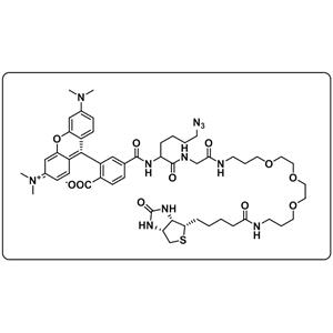 TAMRA-azide-PEG3-Biotin