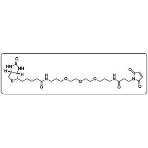 Biotin-C1-PEG3-C1-amido-Mal