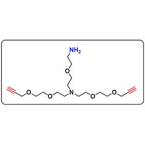 N-(Amino-PEG1)-N-bis(PEG2-propargyl)