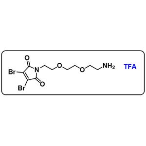 3,4-Dibromo-Mal-PEG2-Amine TFA salt