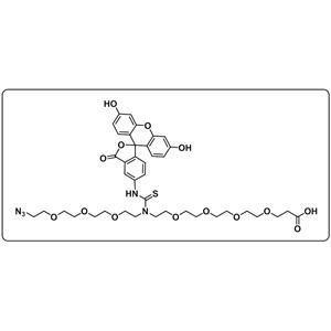 N-(Azido-PEG3)-N-Fluorescein-PEG4-acid