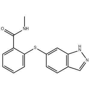 	2-(1H-indazol-6-ylthio)-N-methyl- Benzamide