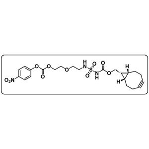 ((1R,8S,9s)-bicyclo[6.1.0]non-4-yn-9-yl)methyl (N-(2-(2-(((4-nitrophenoxy)carbonyl)oxy)ethoxy)ethyl)sulfamoyl)carbamate