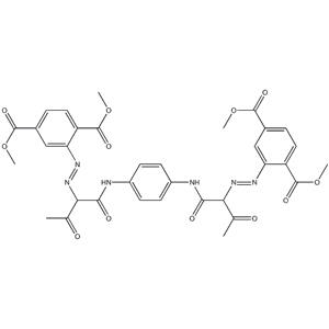 	tetramethyl 2,2'-[1,4-phenylenebis[imino(1-acetyl-2-oxoethane-1,2-diyl)azo]]bisterephthalate