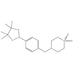 4-[4-(4,4,5,5-tetramethyl[1,3,2]dioxaborolan-2-yl)benzyl]thiomorpholine 1,1-dioxide